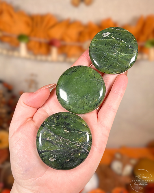 Evergreen: Nephrite Jade Flatstone