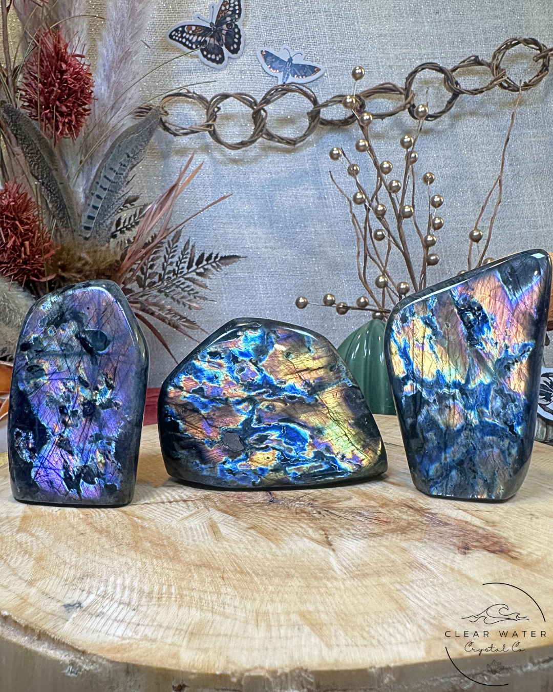 High Flash Labradorite Freeforms- Madagascar