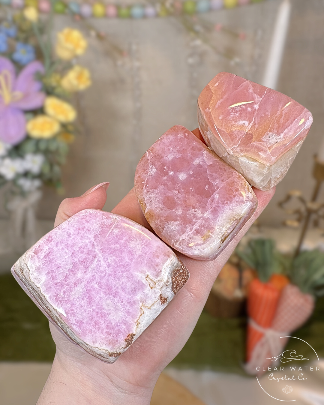 Pink Aragonite Freeforms – Pakistan