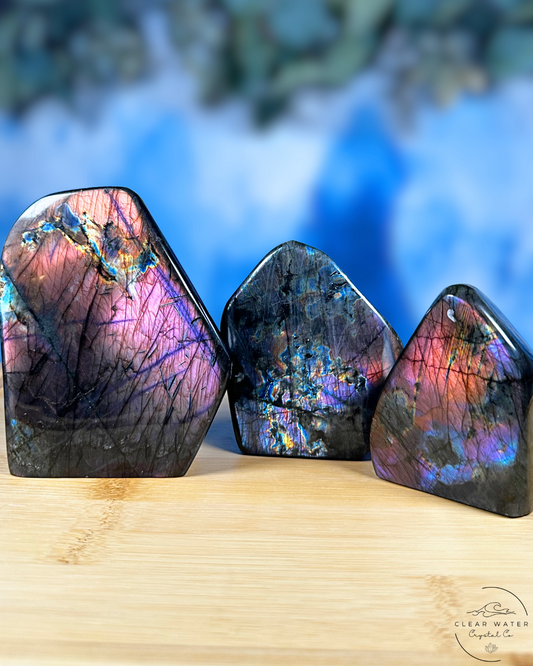 Madagascan Labradorite Freeforms: Ethereal Labradorescence