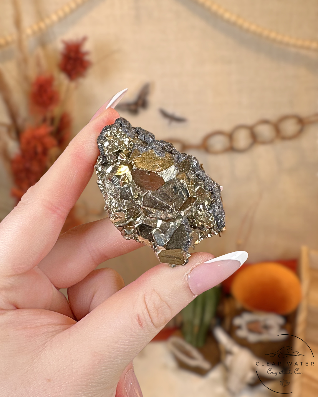 Octahedral Pyrite with Galena Specimens- Peru