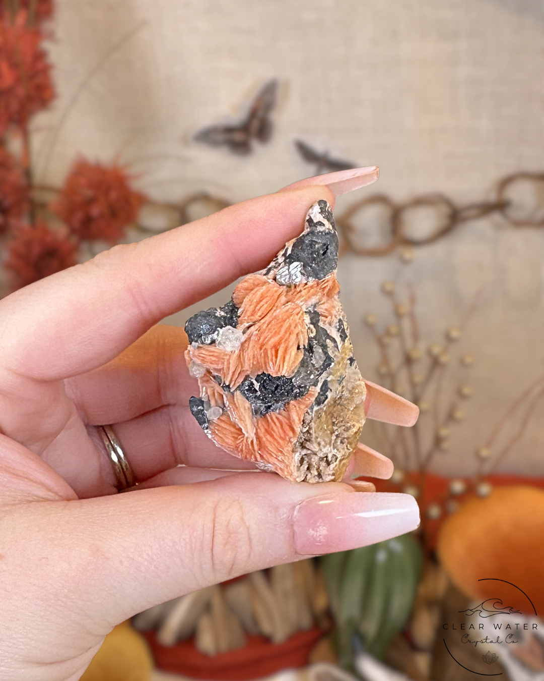 Cerussite and Barite Specimen- Morocco