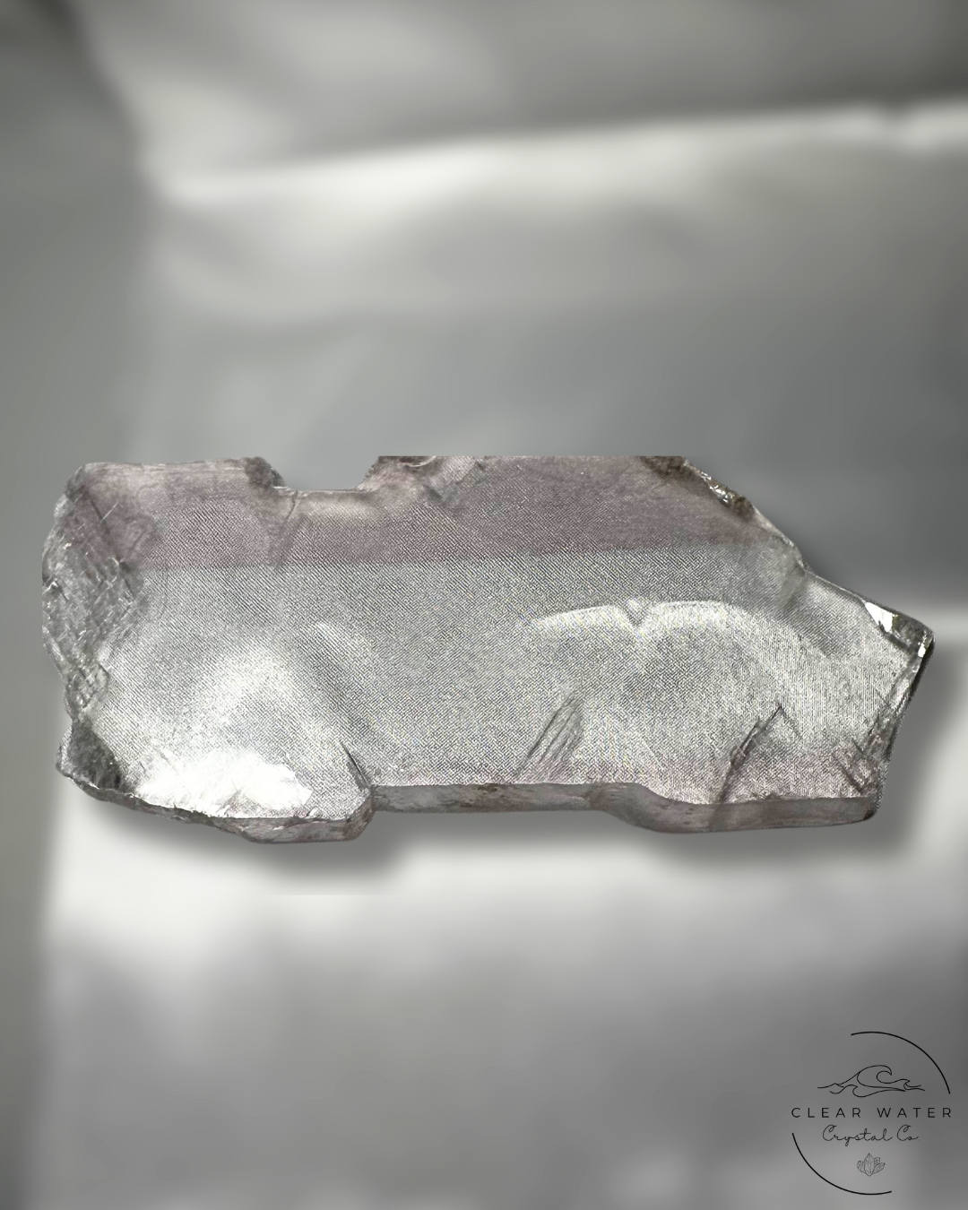 Pink Selenite Slab with Subtle Radiance