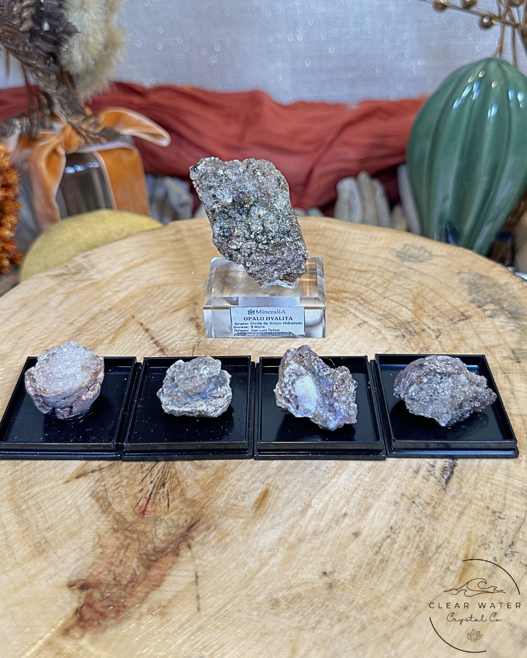 Hyalite Opal Specimen- Mexico (UV Reactive)