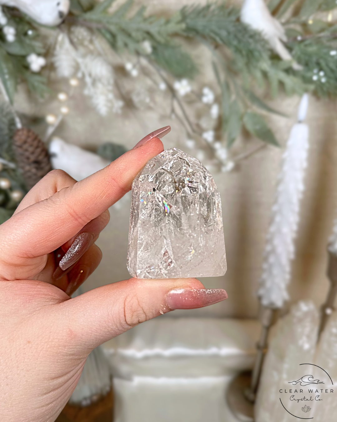 Fire & Ice (Crackle Quartz) Towers – Brazil