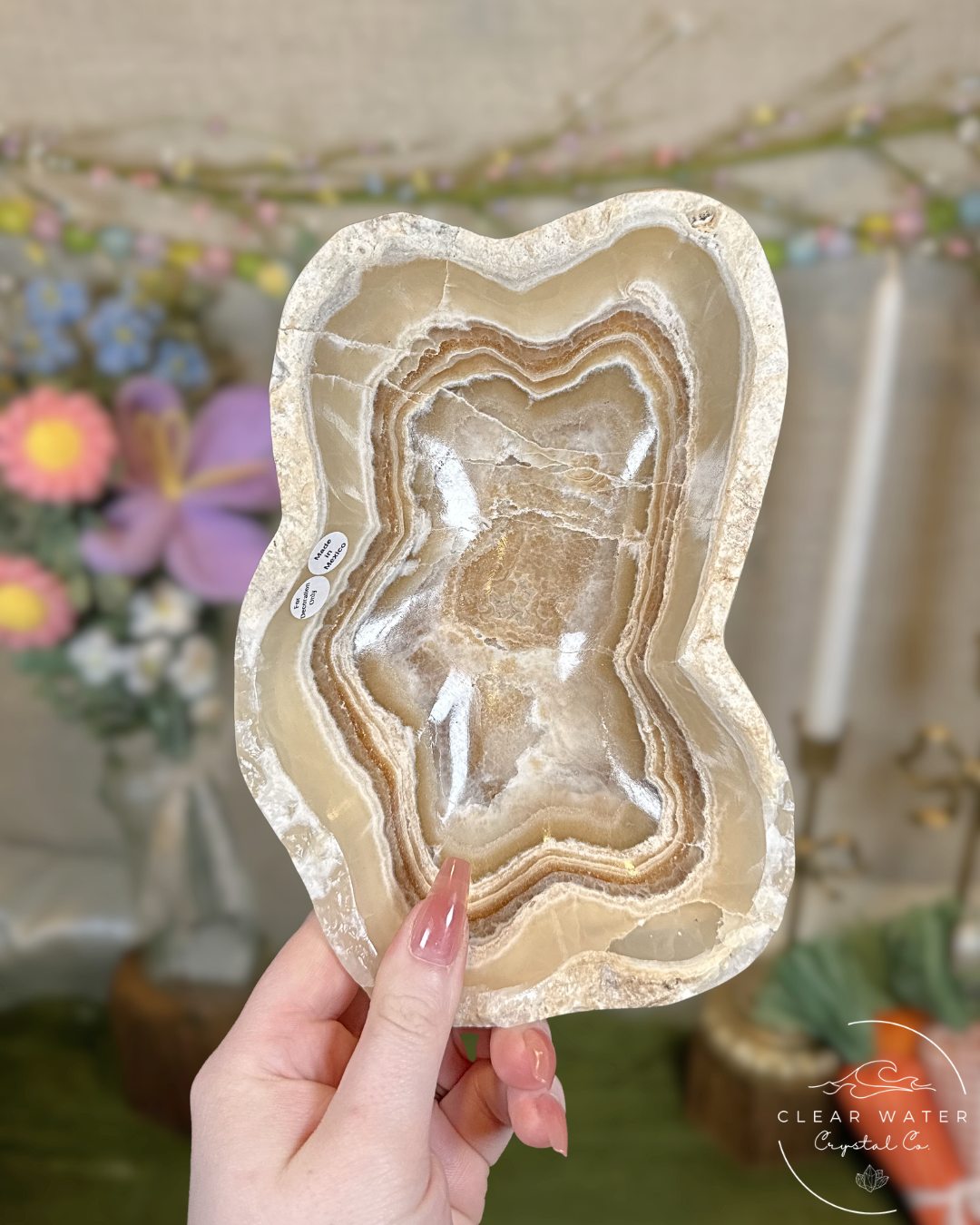 Large Amber Onyx Bowl – Mexico