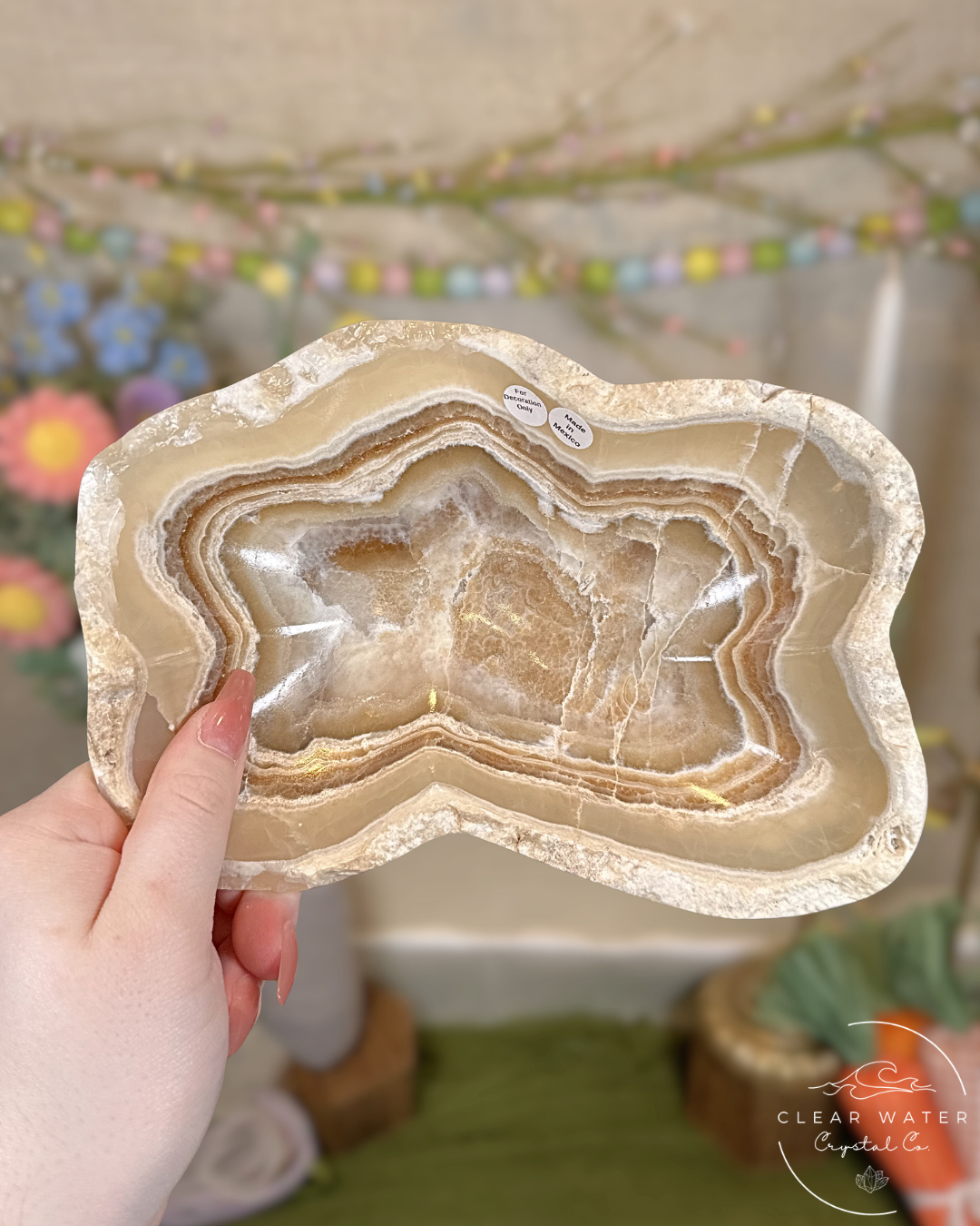 Large Amber Onyx Bowl – Mexico