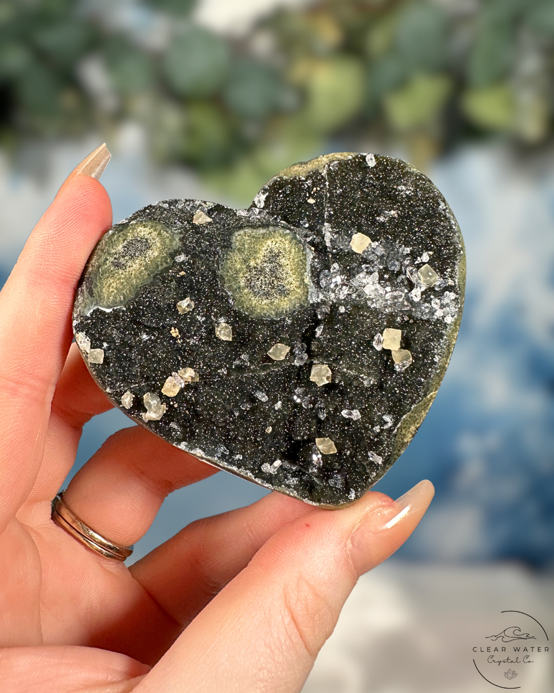 Uruguayan Amethyst Heart Carvings