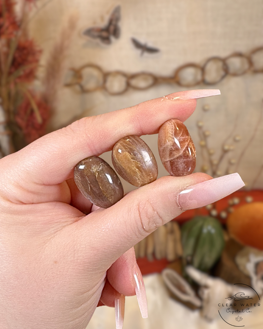 Peach Moonstone/Sunstone Tumbles