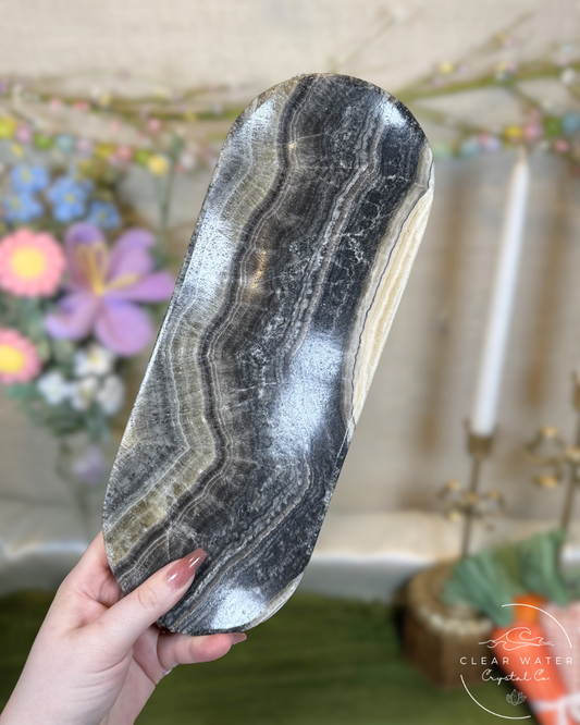 Large Zebra Calcite Tray – Mexico