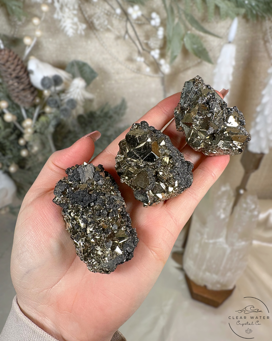 Octahedral Pyrite with Galena Inclusions – Peru