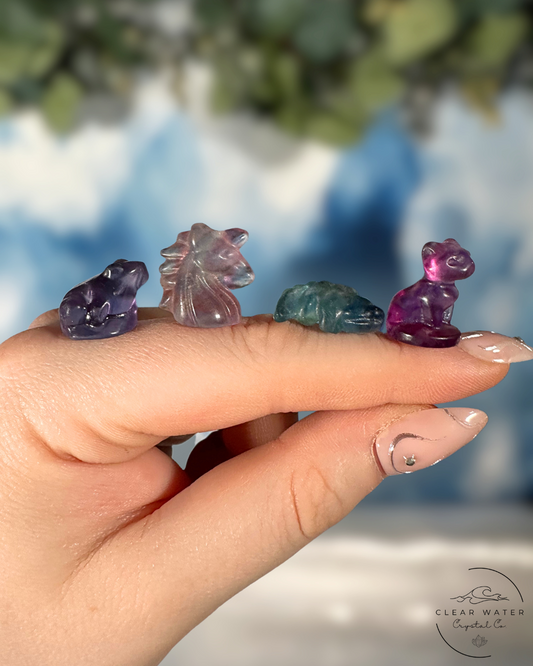 Fluorite Friends: Mini Mystery Carvings