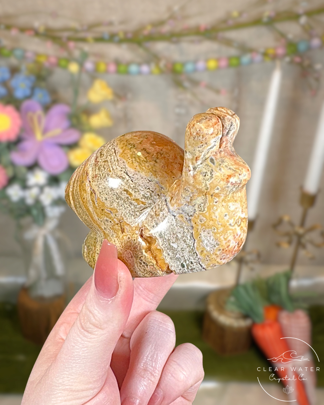 Large Sea Jasper Snail Carvings – Indonesia