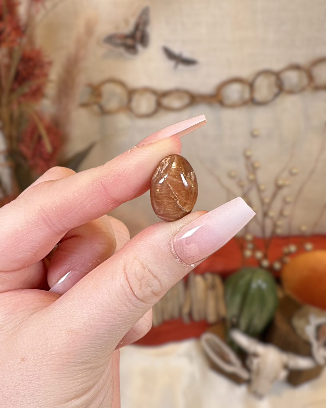Peach Moonstone/Sunstone Tumbles