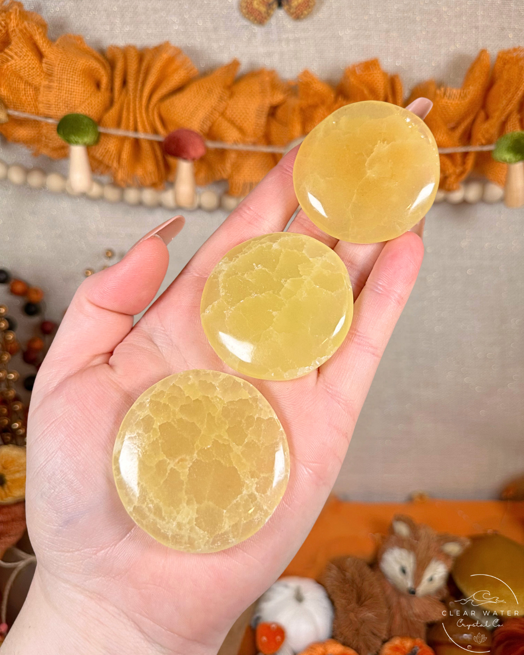 Lemon Drop: Lemon Calcite Flatstone