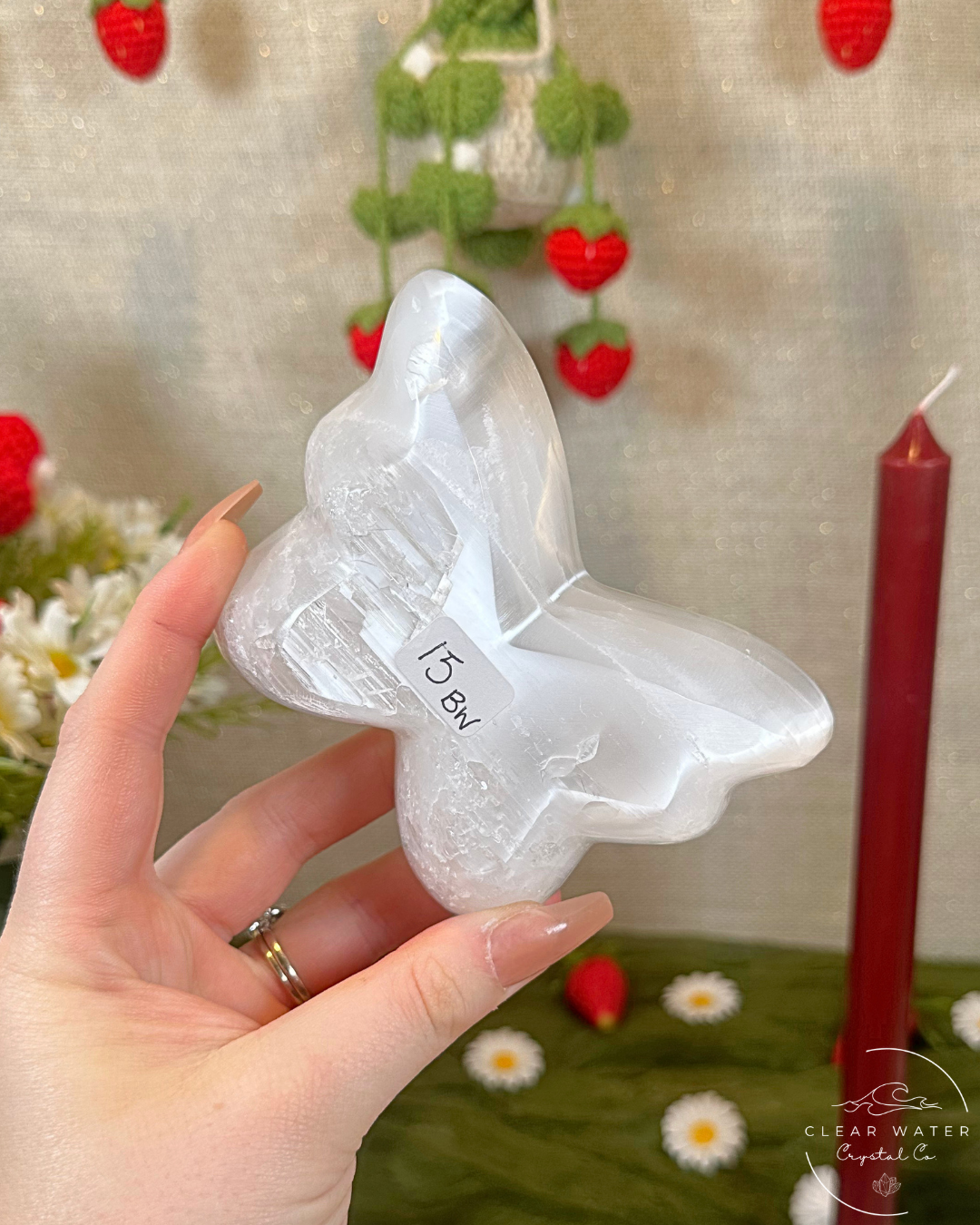 Satin Spar Butterfly Bowls