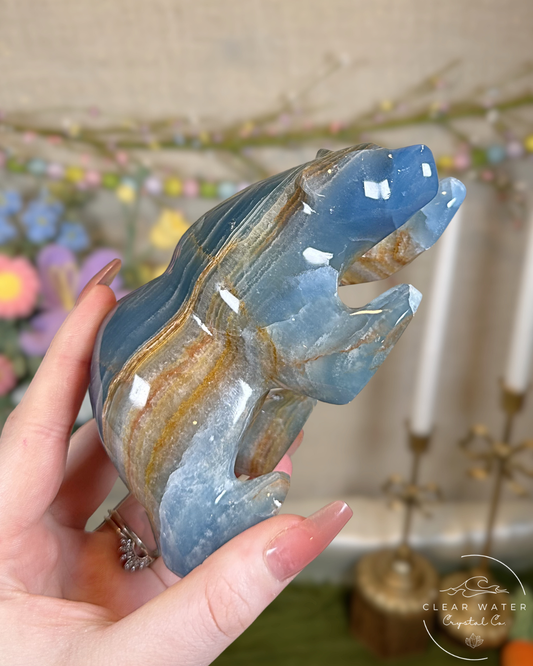 Large Blue Onyx Bear – Argentina (Cerulean Guardian)