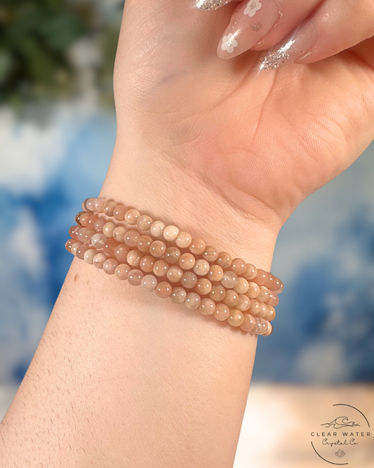 Dainty Sunstone Bracelet: Glimmer of Joy