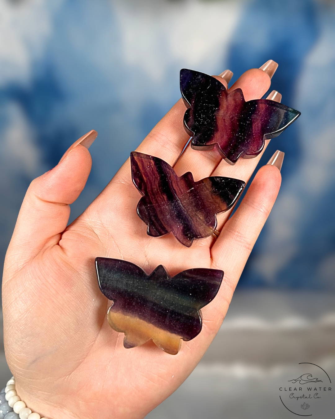 Rainbow Fluorite Butterflies