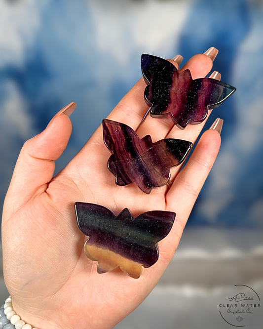 Rainbow Fluorite Butterflies