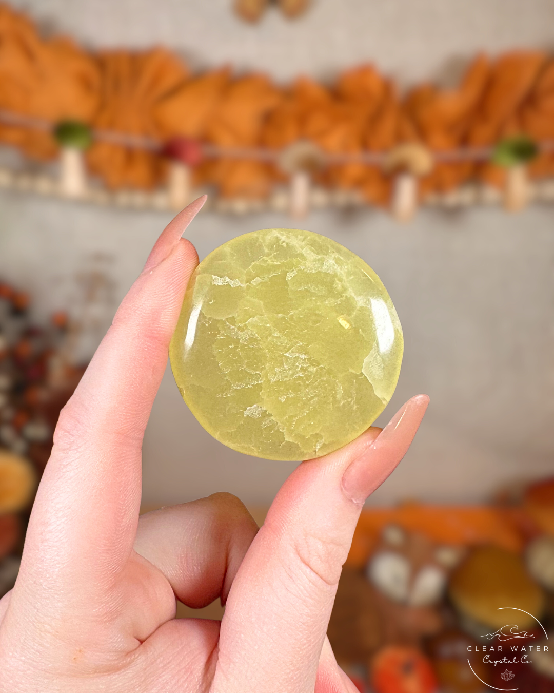 Lemon Drop: Lemon Calcite Flatstone
