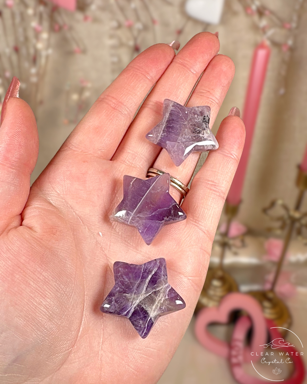 Amethyst Star Carving