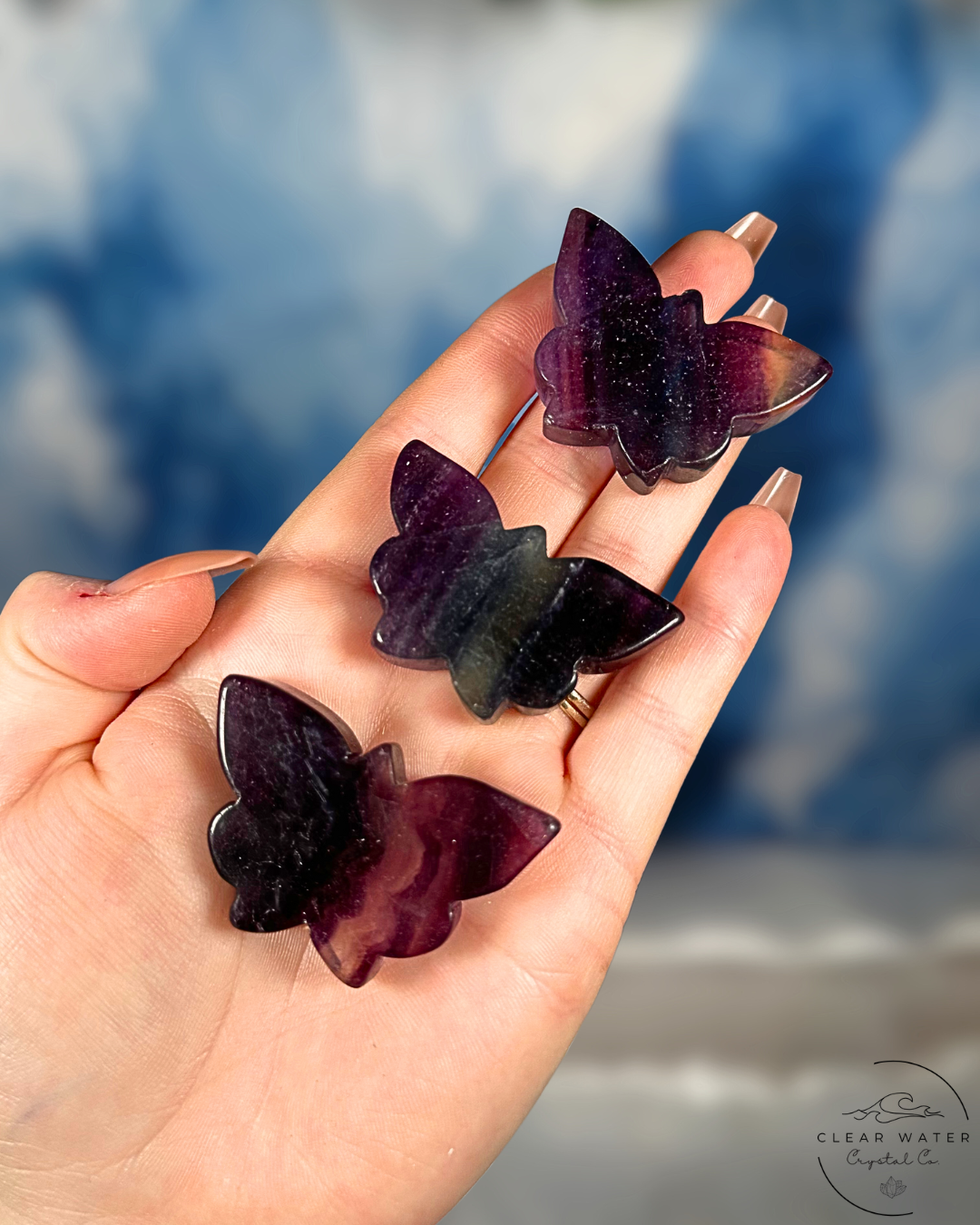 Rainbow Fluorite Butterflies