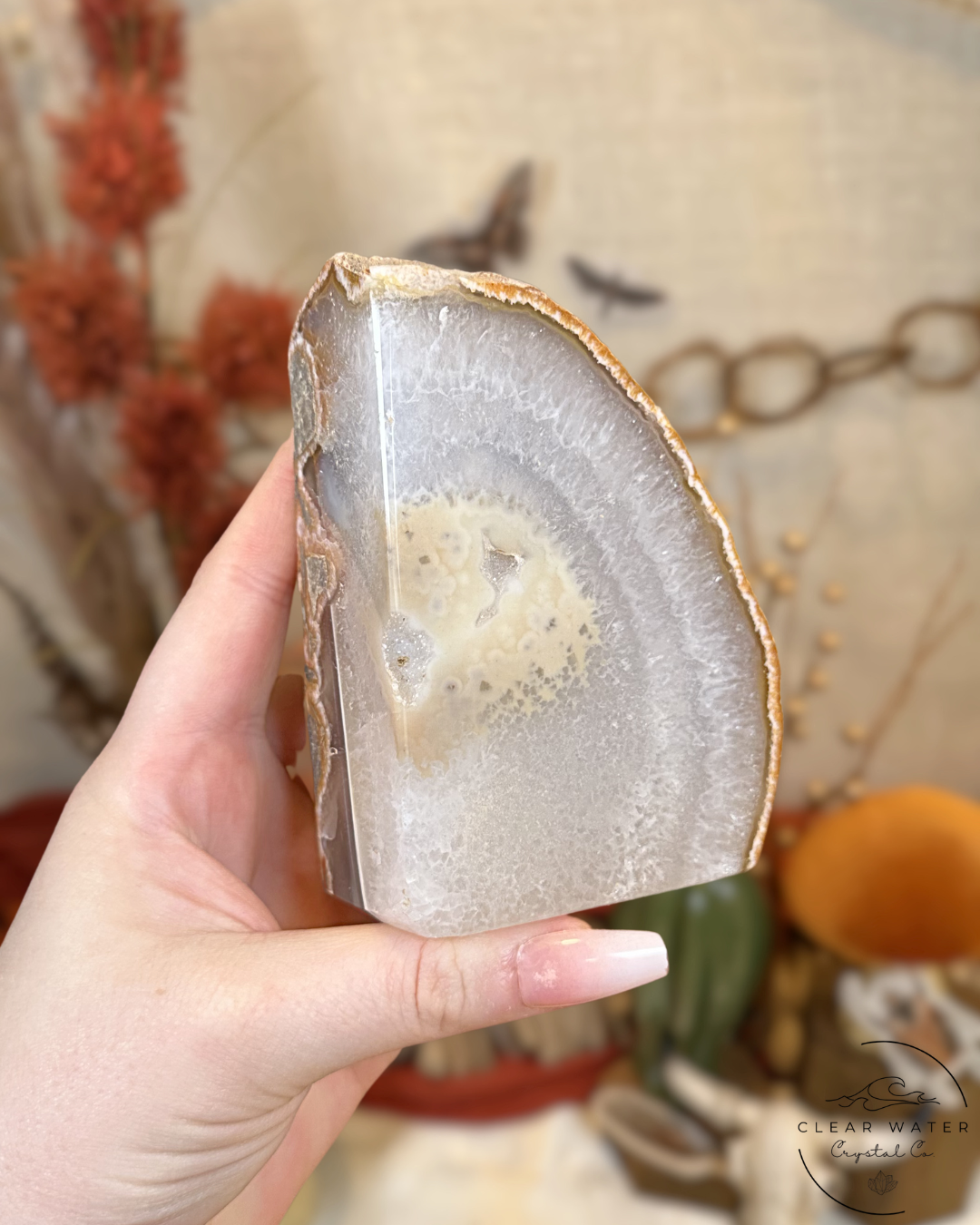 Druzy Agate and Quartz Bookends- Brazil