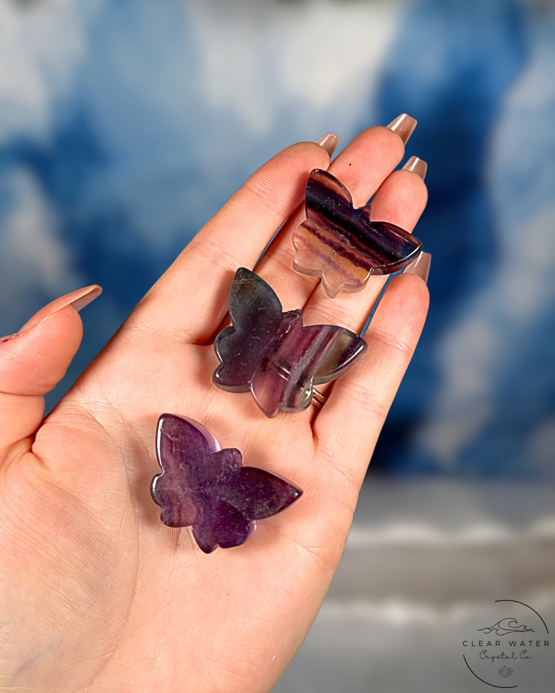 Rainbow Fluorite Butterflies