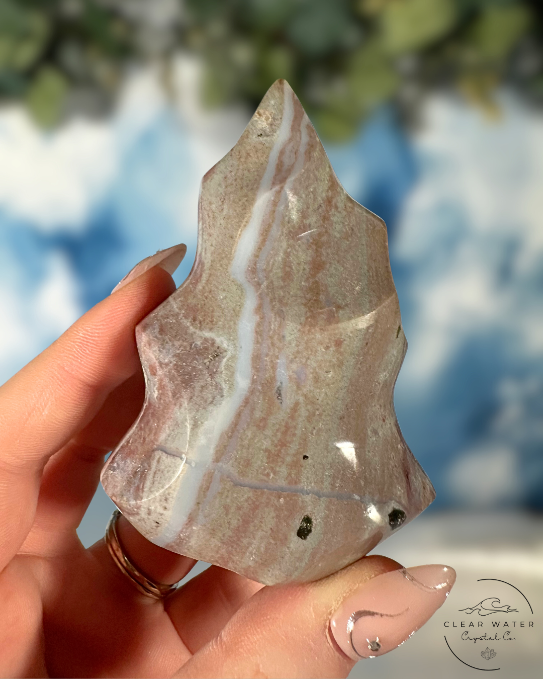 Madagascar Sea Jasper Flames: Dancing Waves of Tranquility