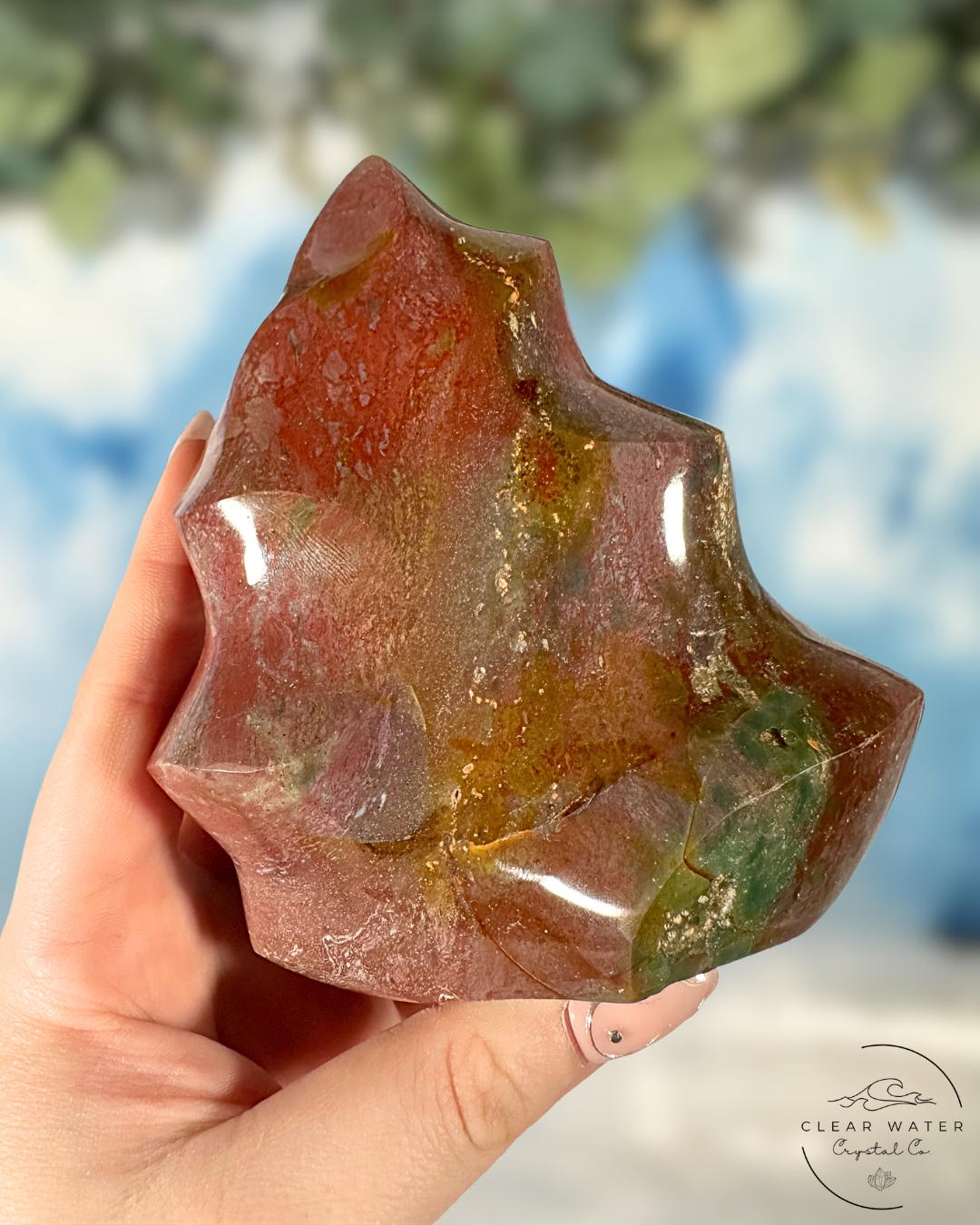 Madagascar Sea Jasper Flames: Dancing Waves of Tranquility