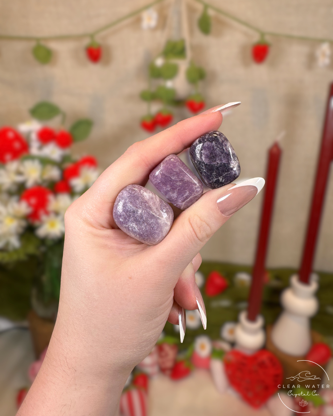Lepidolite Tumble Stones