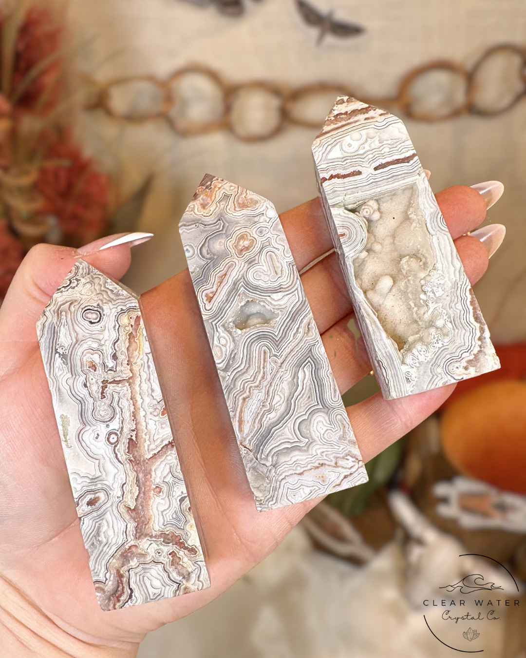 Crazy Lace Agate Tower- Mexico