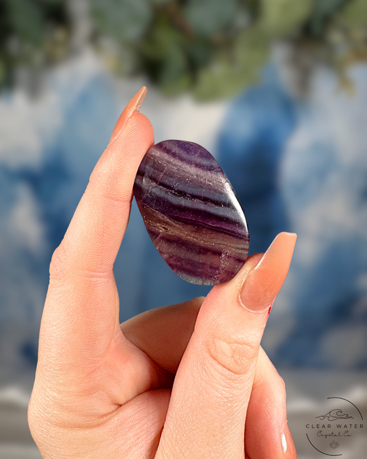 Magenta Fluorite Palmstone