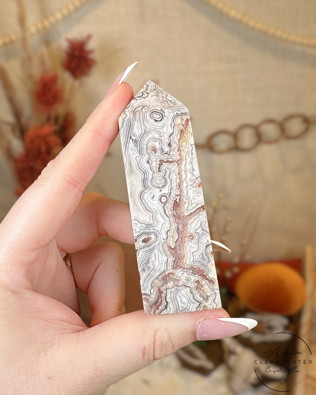 Crazy Lace Agate Tower- Mexico