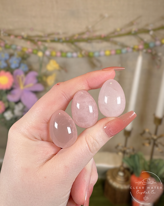 Mini Rose Quartz Eggs