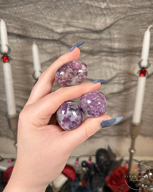 Lepidolite with Mica Tumbles