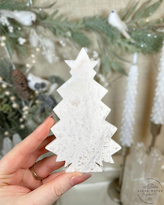 White Plume Agate Tree Carvings – Indonesia