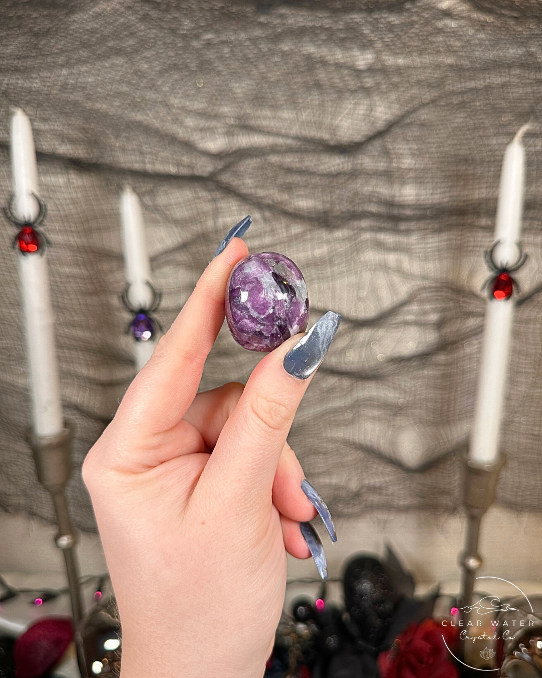 Lepidolite with Mica Tumbles
