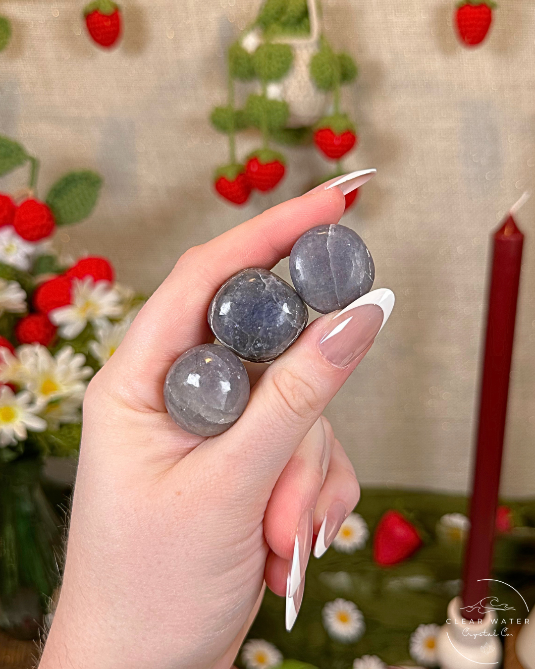 Iolite Tumble Stones