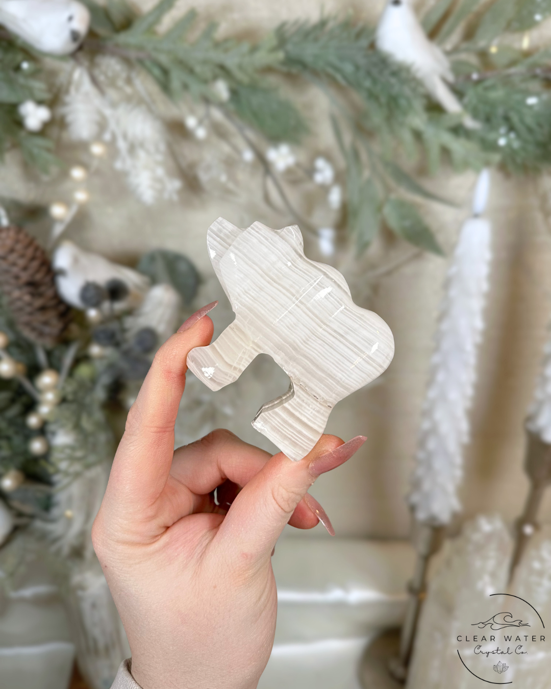 Calcite Polar Bear Carvings – Mexico