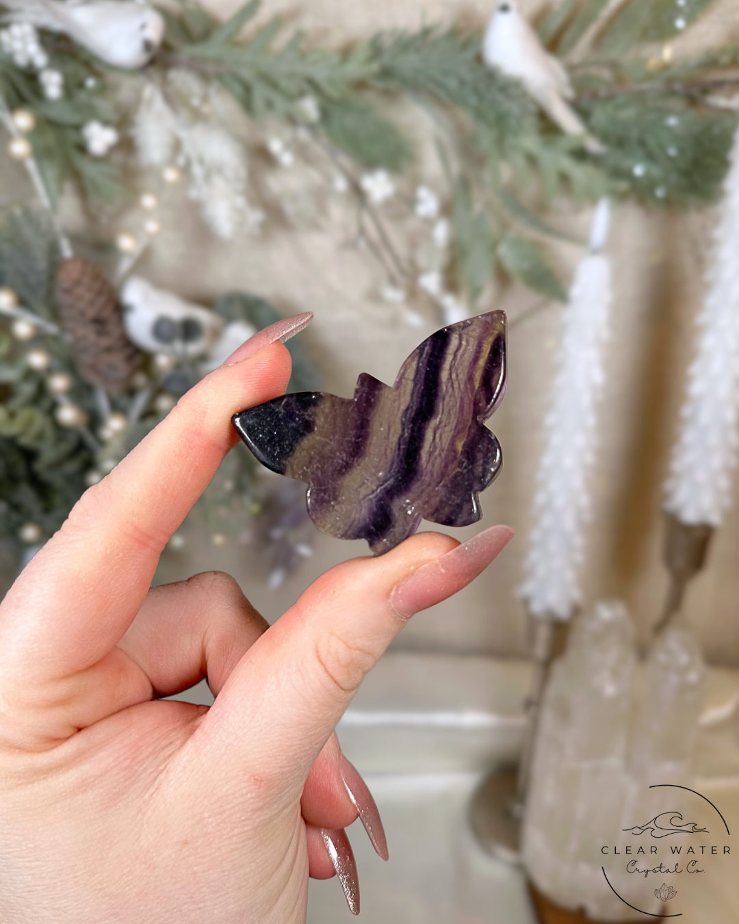 Fluorite Butterfly Carvings – China