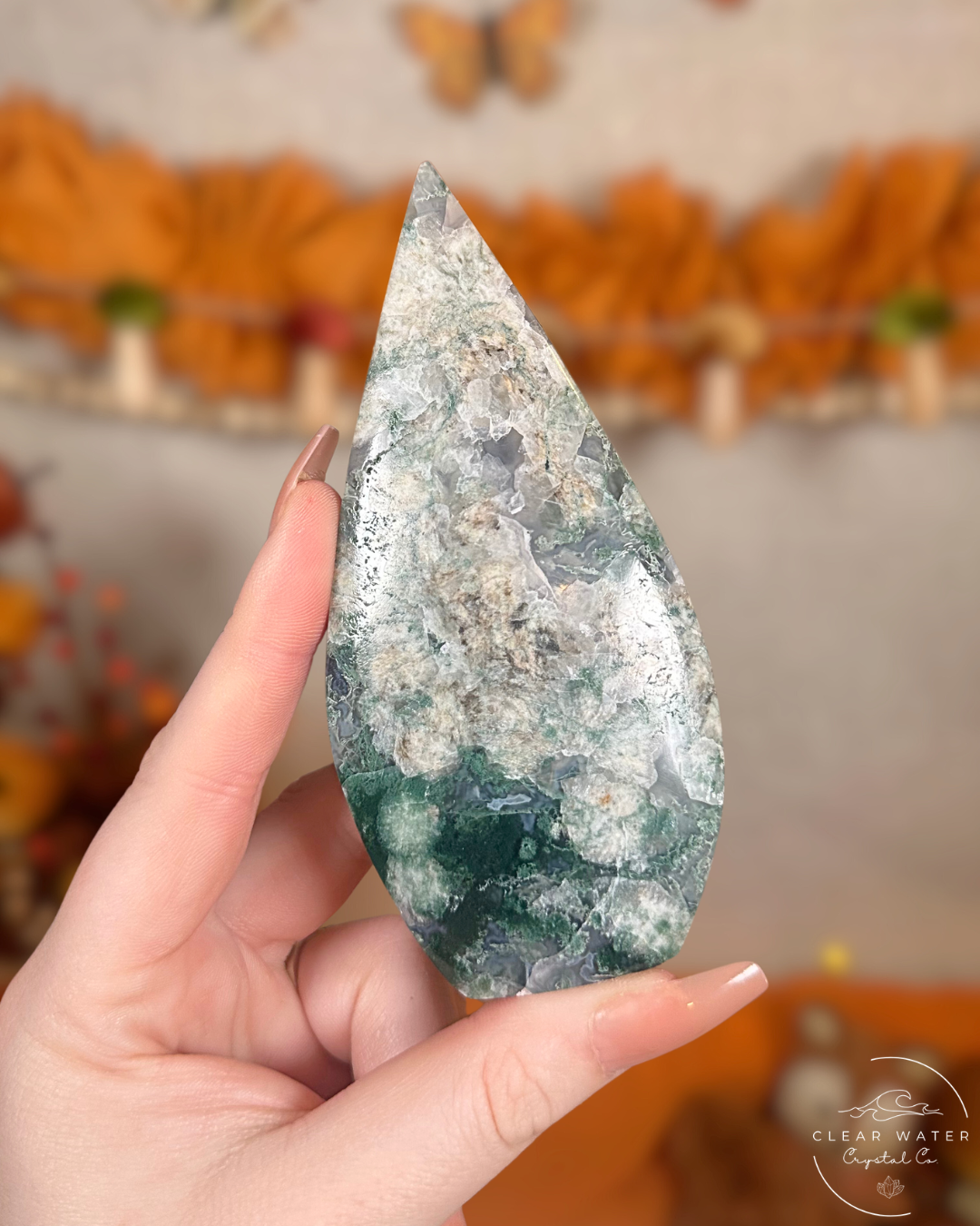 Moss Agate Flames- Harvest Embers