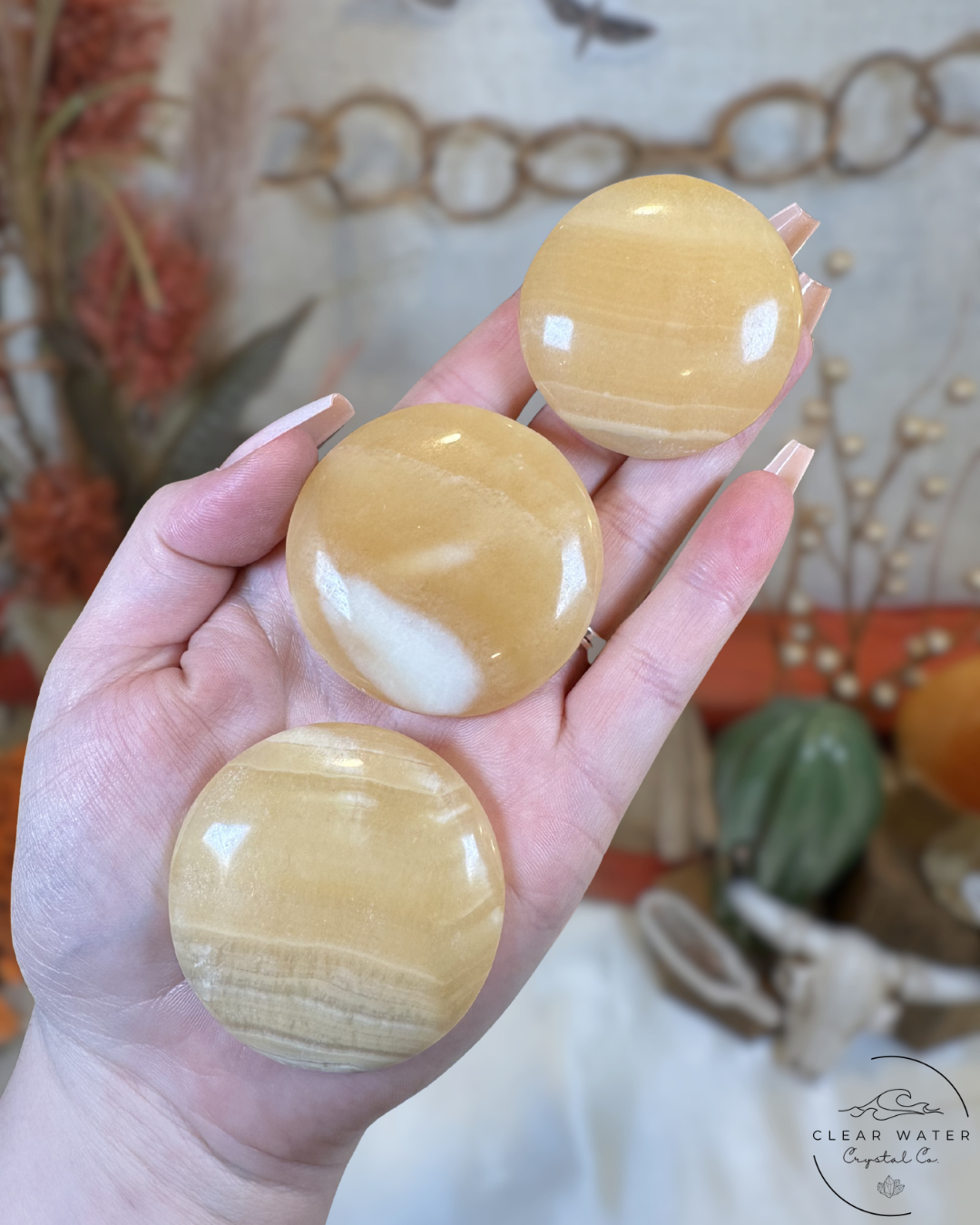 Mango Calcite Flatstones- Pakistan