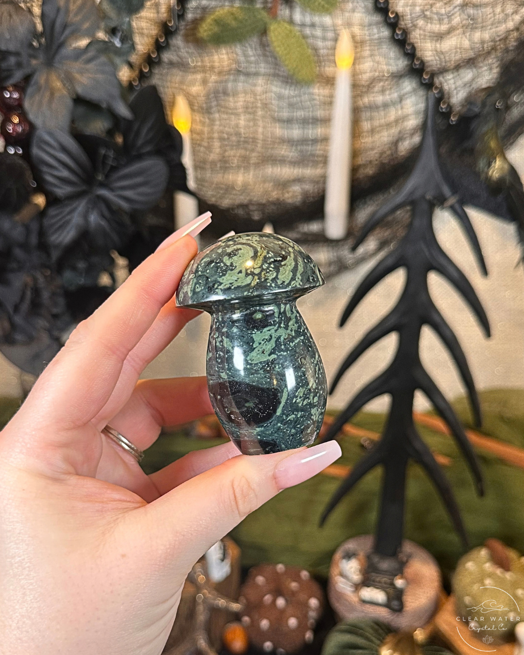 Kambaba Jasper Mushroom Carving | Madagascar