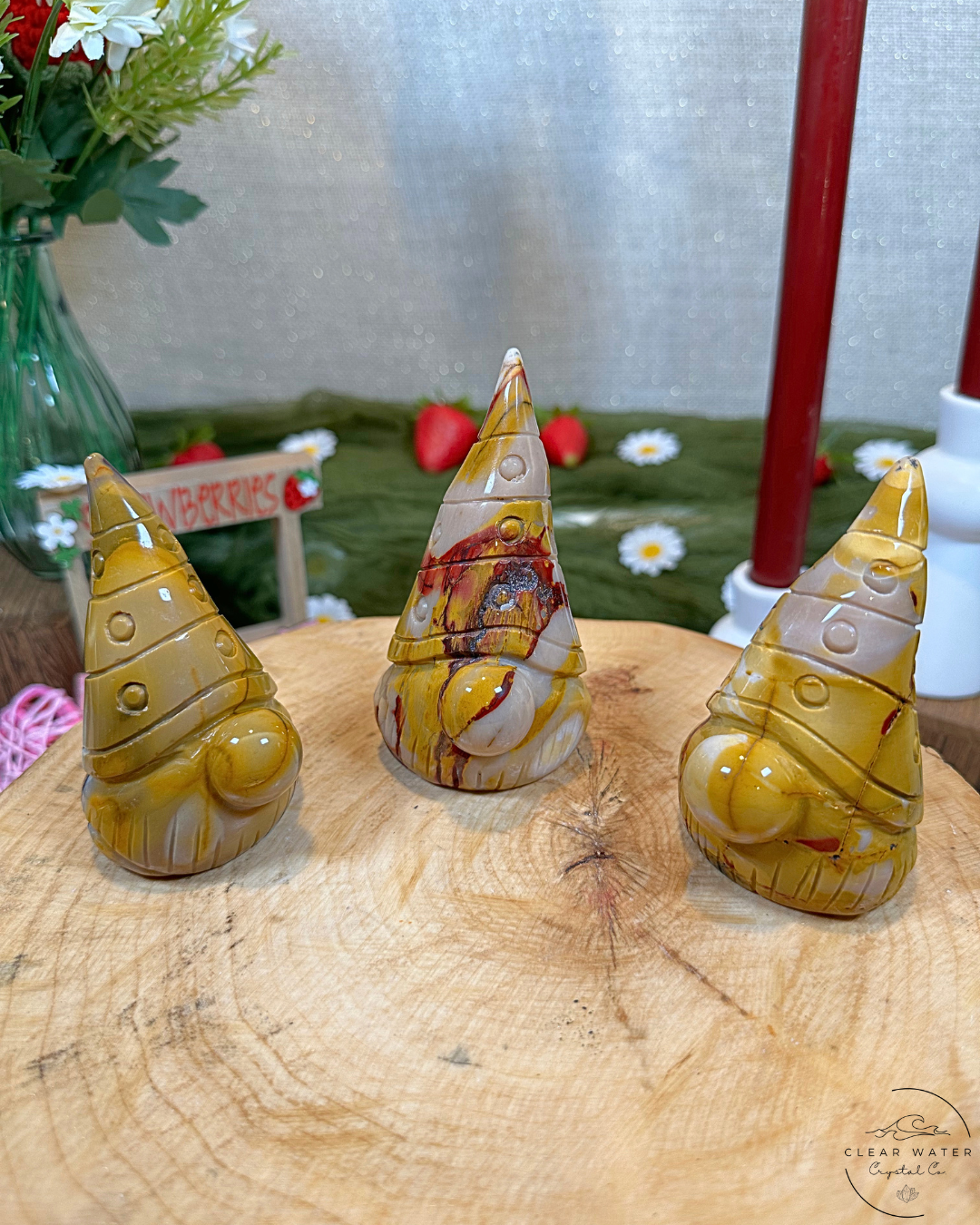 Mookaite Gnome Carvings