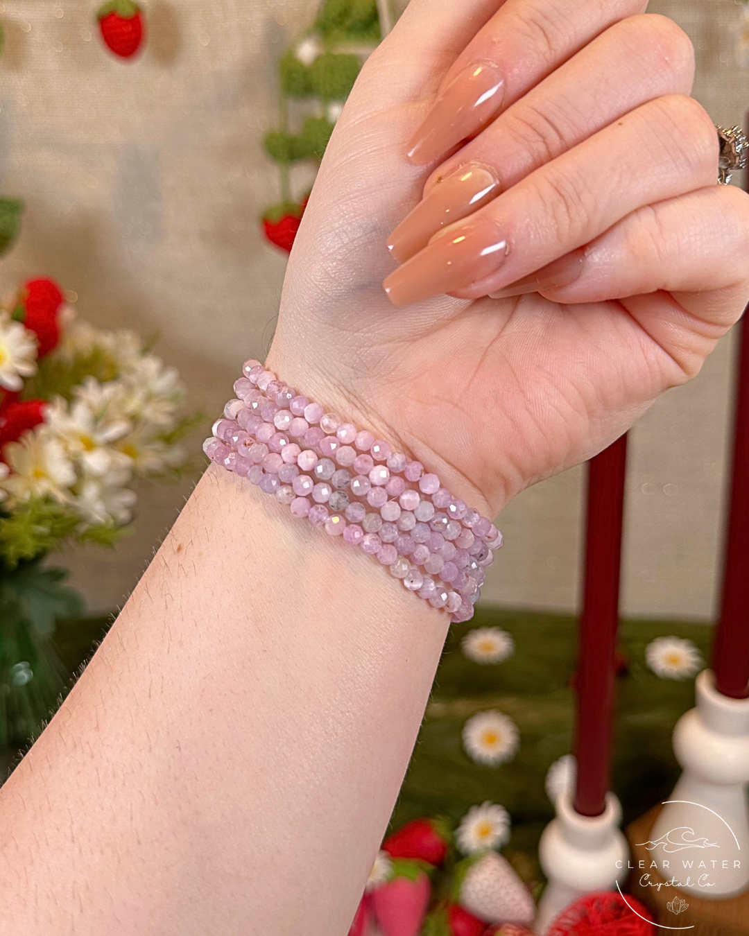 Faceted Kunzite Bracelet
