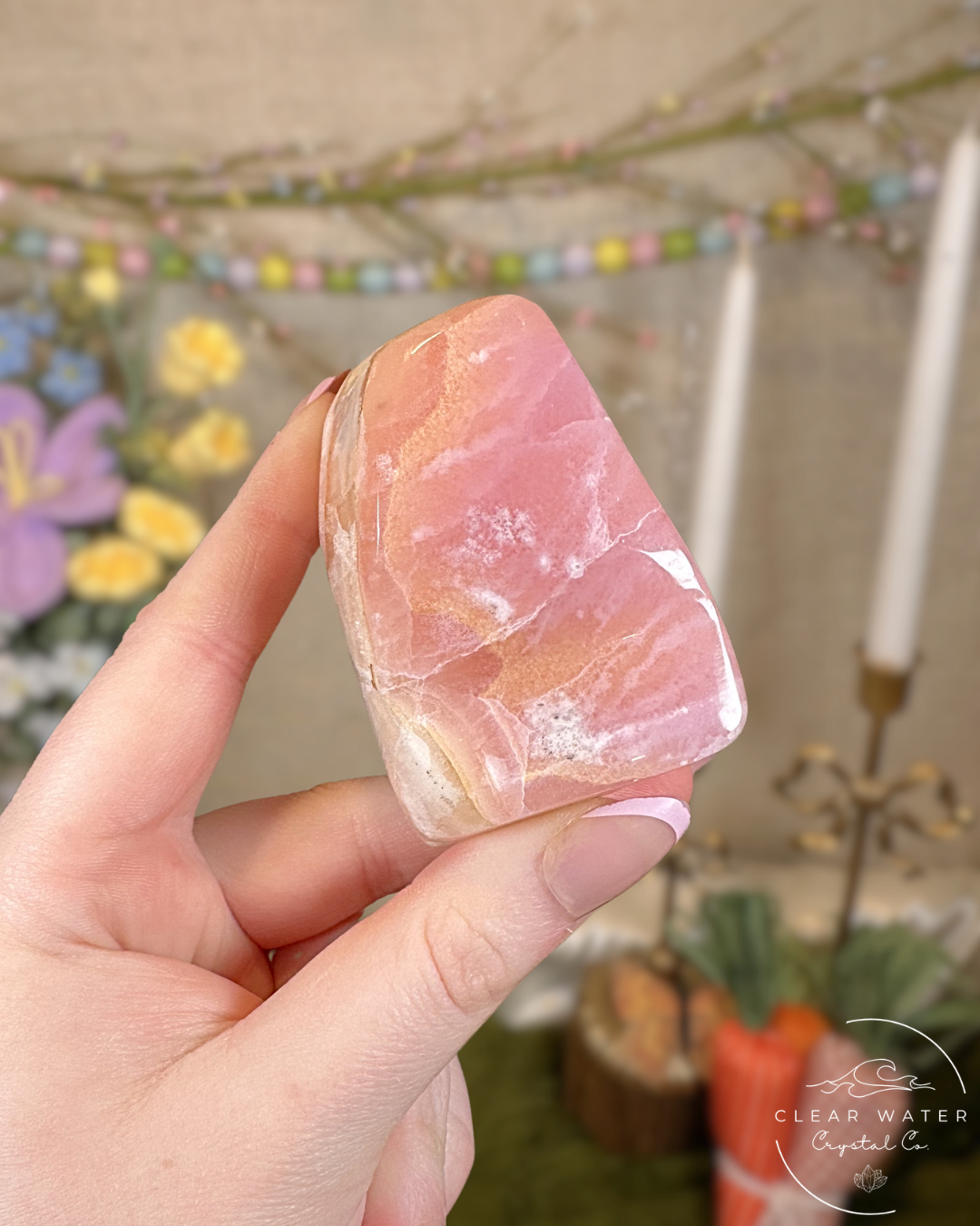 Pink Aragonite Freeforms – Pakistan