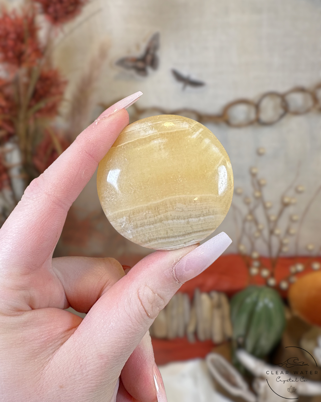 Mango Calcite Flatstones- Pakistan