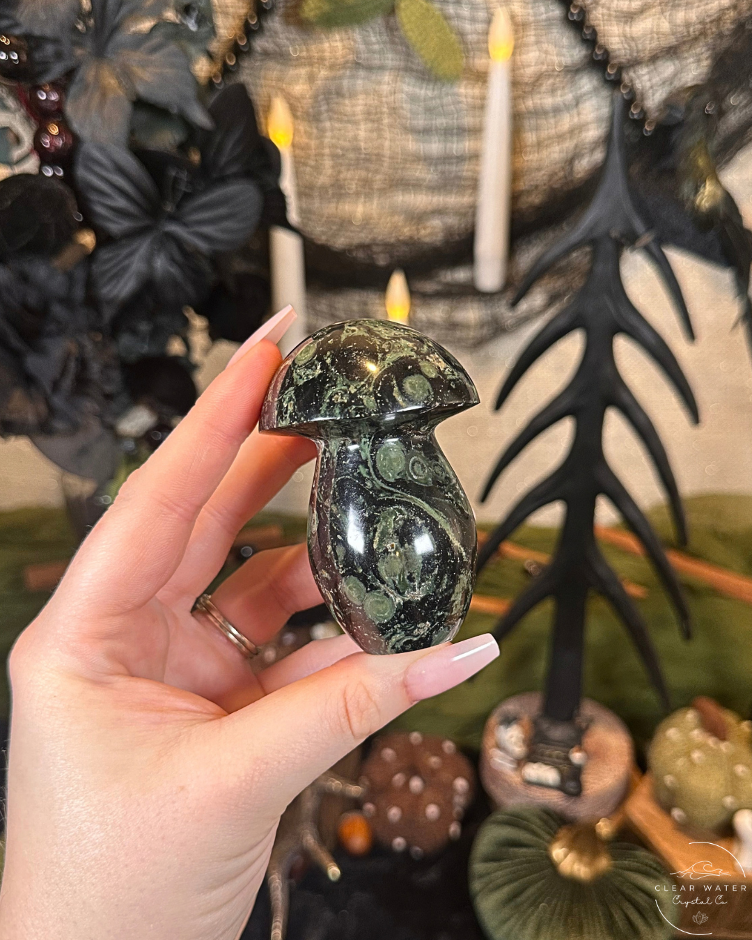 Kambaba Jasper Mushroom Carving | Madagascar